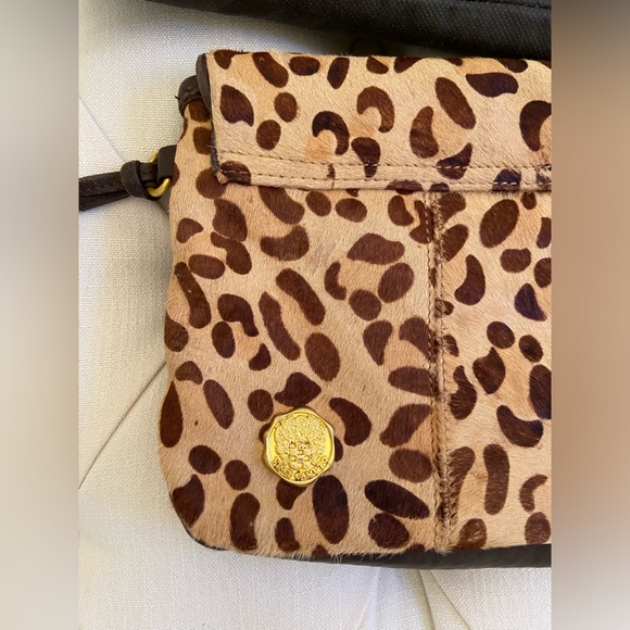Vince Camuto Leopard Pony Hair & Leather clutch - Picture 3 of 8